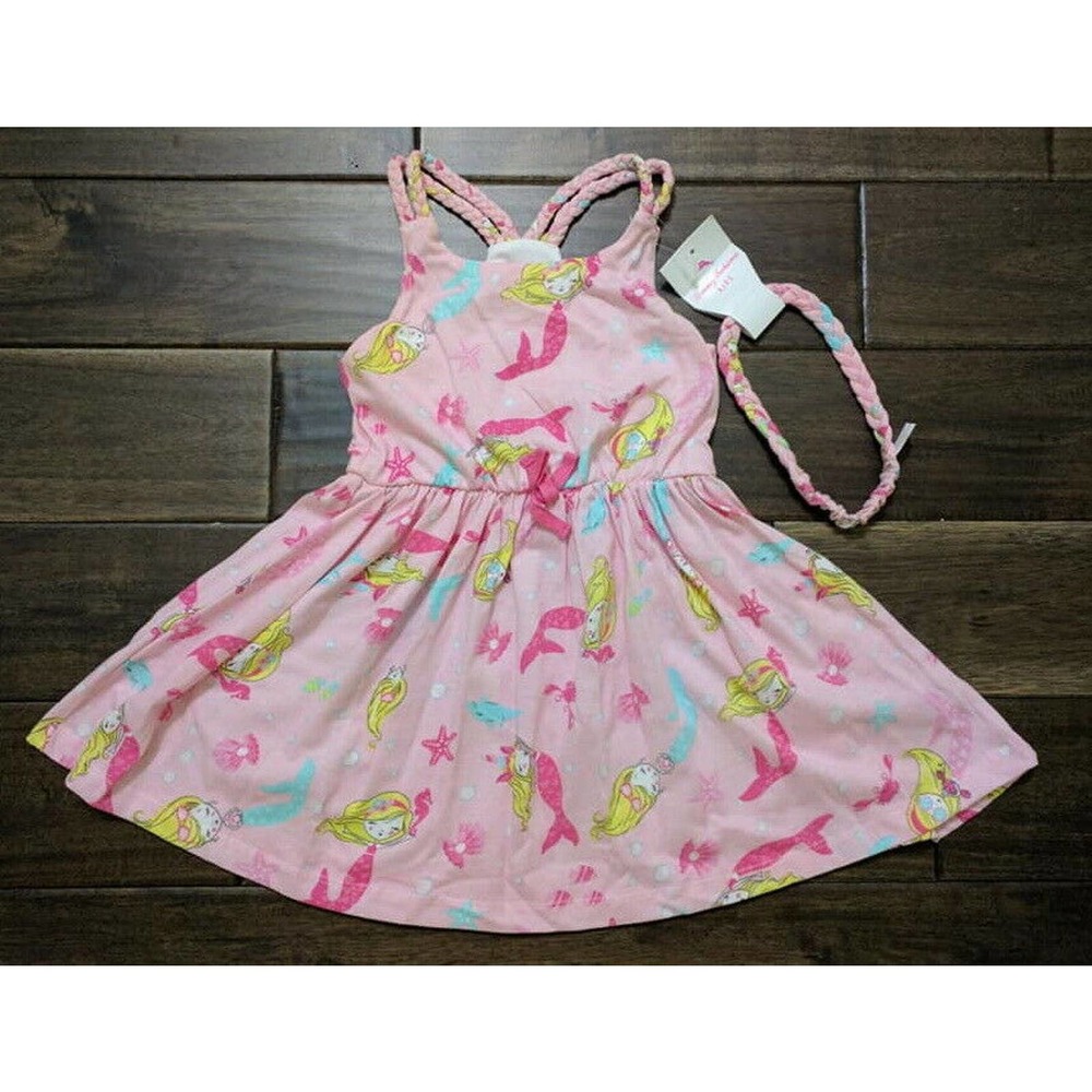 Mermaid Summer Beach Sun Dress Baby Girls Toddler